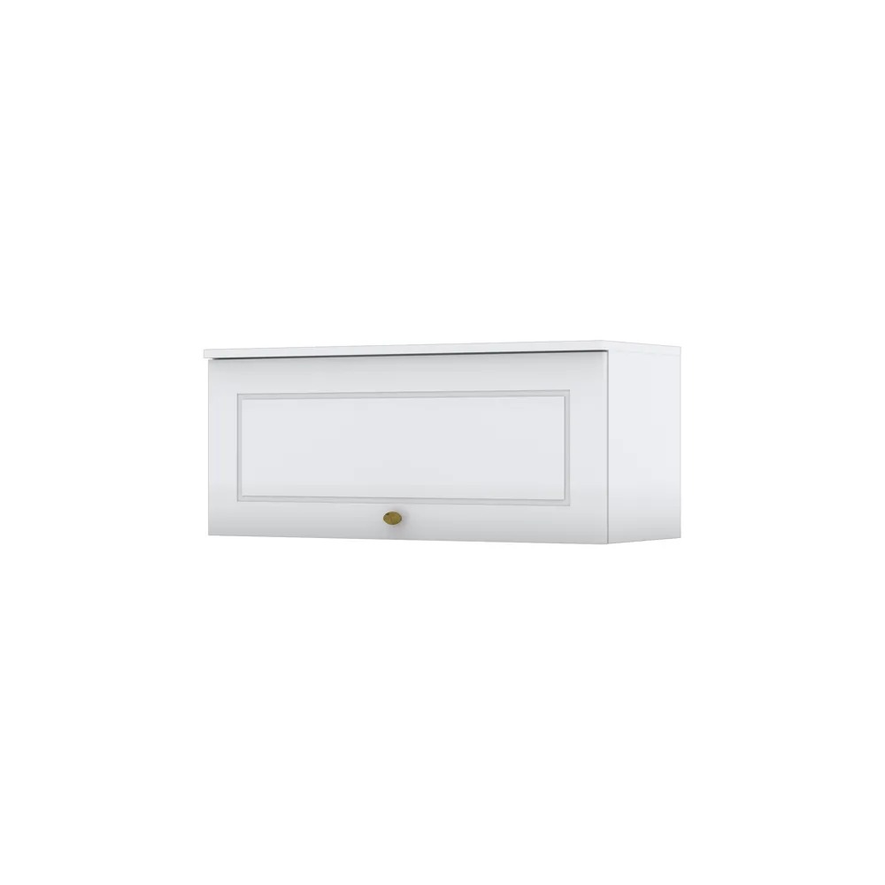 imagem de Armário Aéreo 80cm 1 Porta Basculante Americana Henn Branco HP Fosco Loja veneza - C354-05